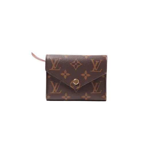 Louis Vuitton Victorine 2017年款三折短夾 棕色