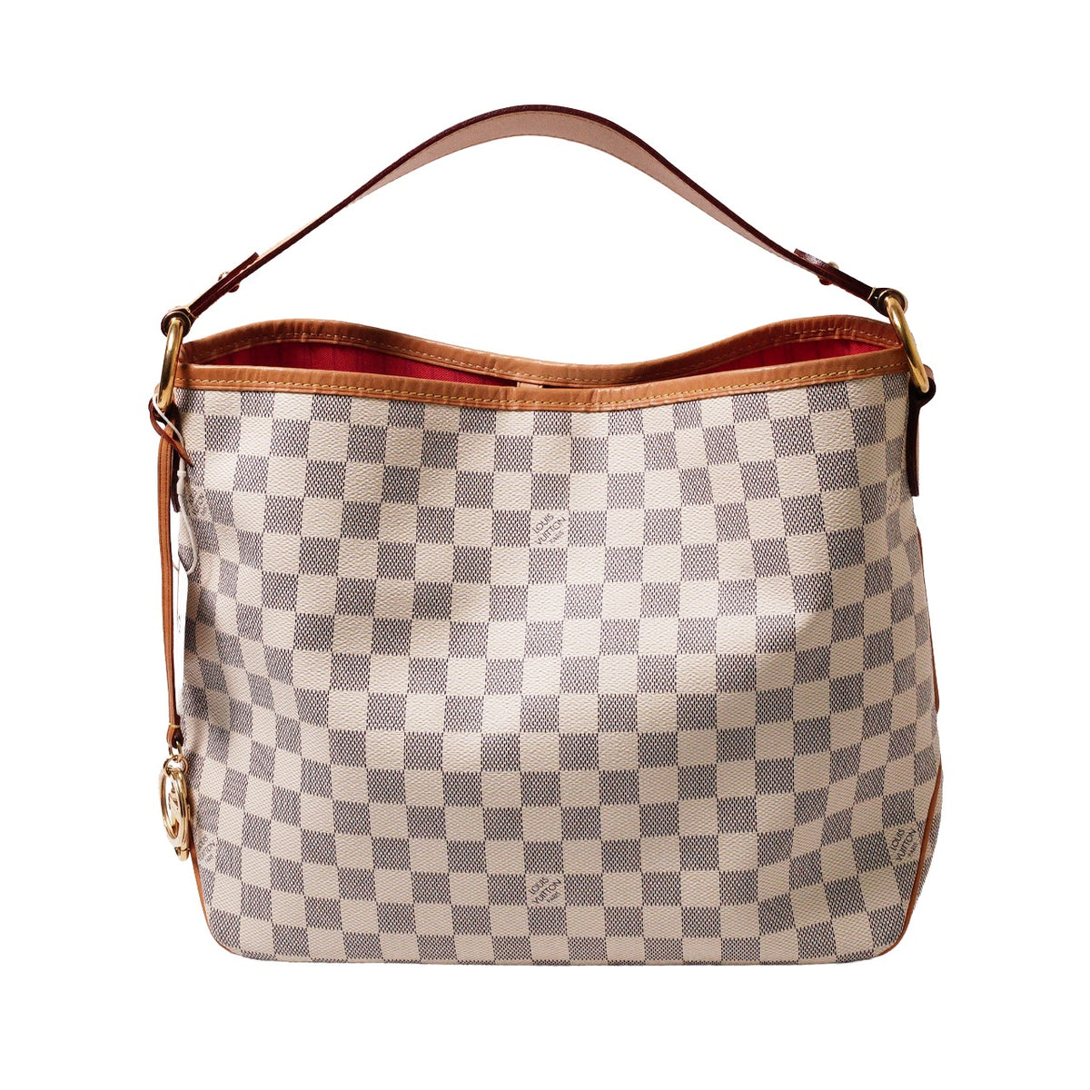 Louis Vuitton 白棋盤Damier Azur Delightful PM 單肩包