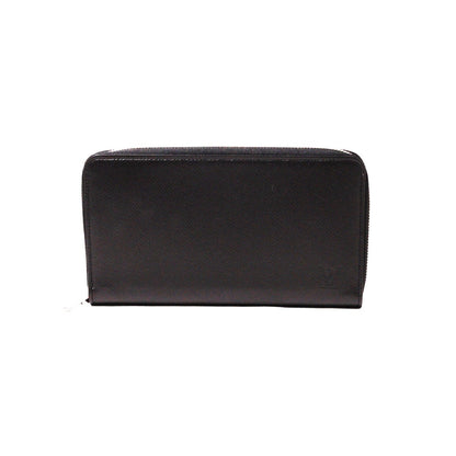 Louis Vuitton Taiga 黑色拉鍊長夾