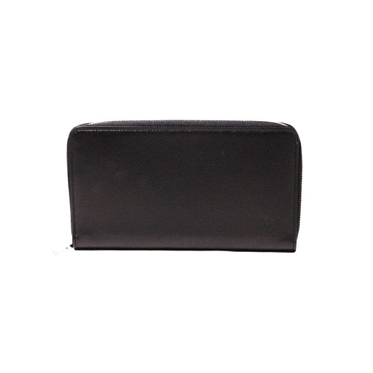 Louis Vuitton Taiga 黑色拉鍊長夾