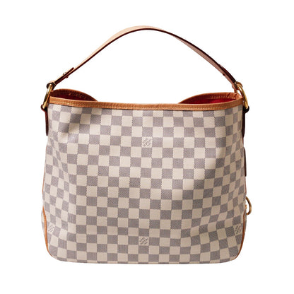 Louis Vuitton 白棋盤Damier Azur Delightful PM 單肩包