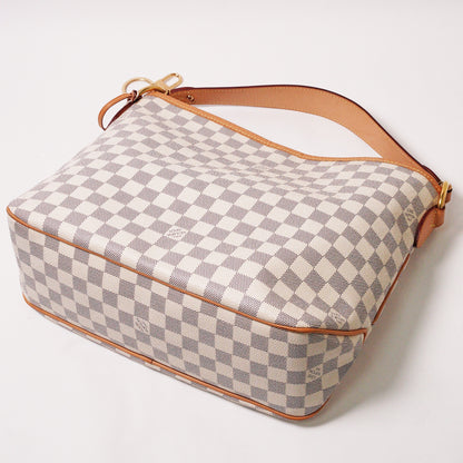 Louis Vuitton 白棋盤Damier Azur Delightful PM 單肩包