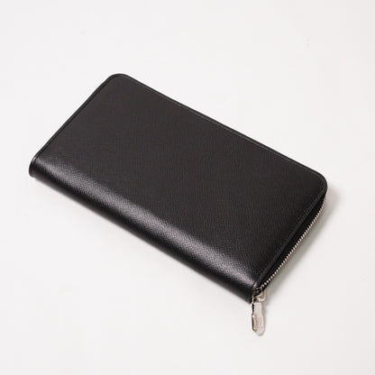 Louis Vuitton Taiga 黑色拉鍊長夾