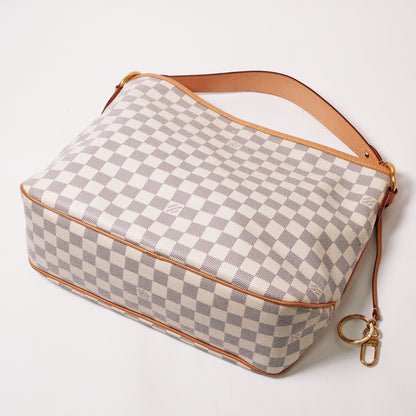 Louis Vuitton 白棋盤Damier Azur Delightful PM 單肩包