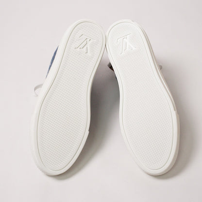 Louis Vuitton Stellar-Line 藍色老花丹寧牛仔高筒休閒鞋 EUR36