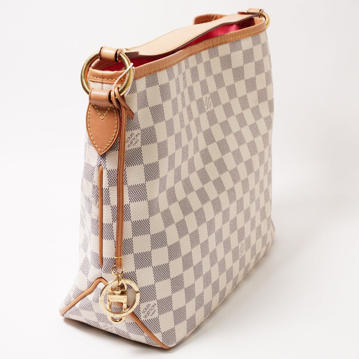 Louis Vuitton 白棋盤Damier Azur Delightful PM 單肩包