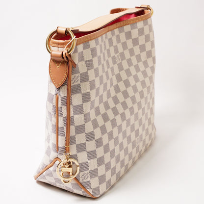 Louis Vuitton 白棋盤Damier Azur Delightful PM 單肩包