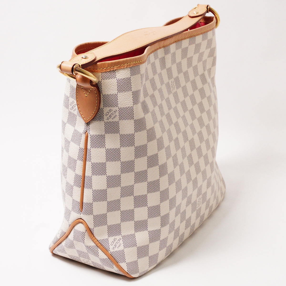 Louis Vuitton 白棋盤Damier Azur Delightful PM 單肩包