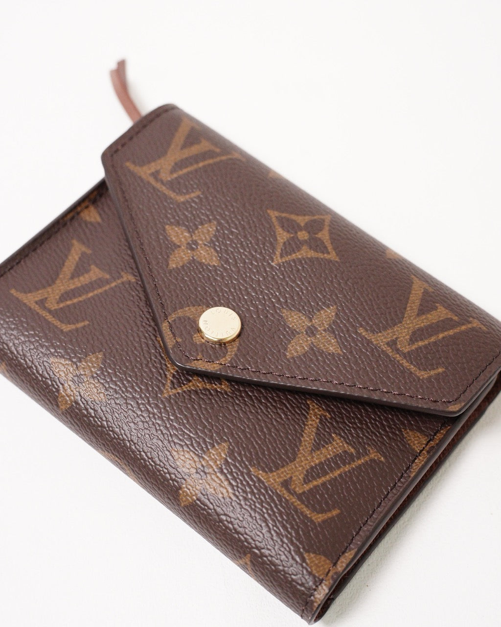 Louis Vuitton Victorine 2017年款三折短夾 棕色