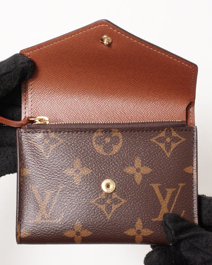 Louis Vuitton Victorine 2017年款三折短夾 棕色