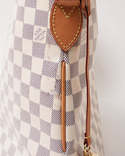 Louis Vuitton 白棋盤Damier Azur Delightful PM 單肩包