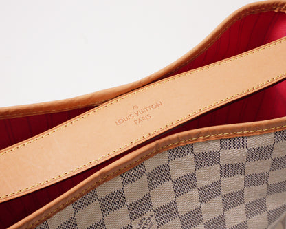 Louis Vuitton 白棋盤Damier Azur Delightful PM 單肩包