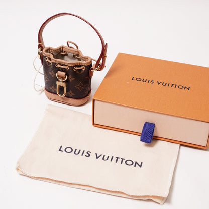 Louis Vuitton 經典 Micro Noé 皮革迷你水桶包吊飾
