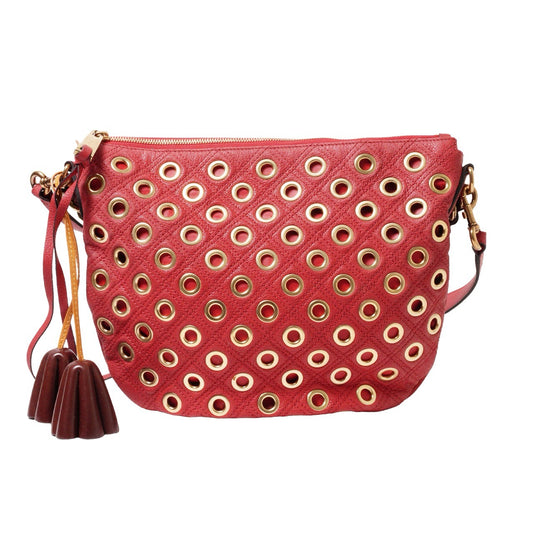Marc Jacobs Quilted Eyelets Small Nomad Hobo 紅色手袋