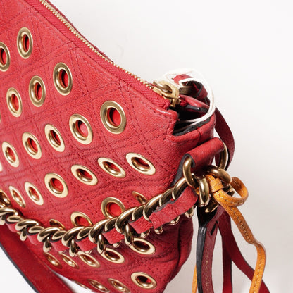 Marc Jacobs Quilted Eyelets Small Nomad Hobo 紅色手袋