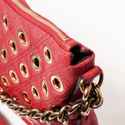 Marc Jacobs Quilted Eyelets Small Nomad Hobo 紅色手袋