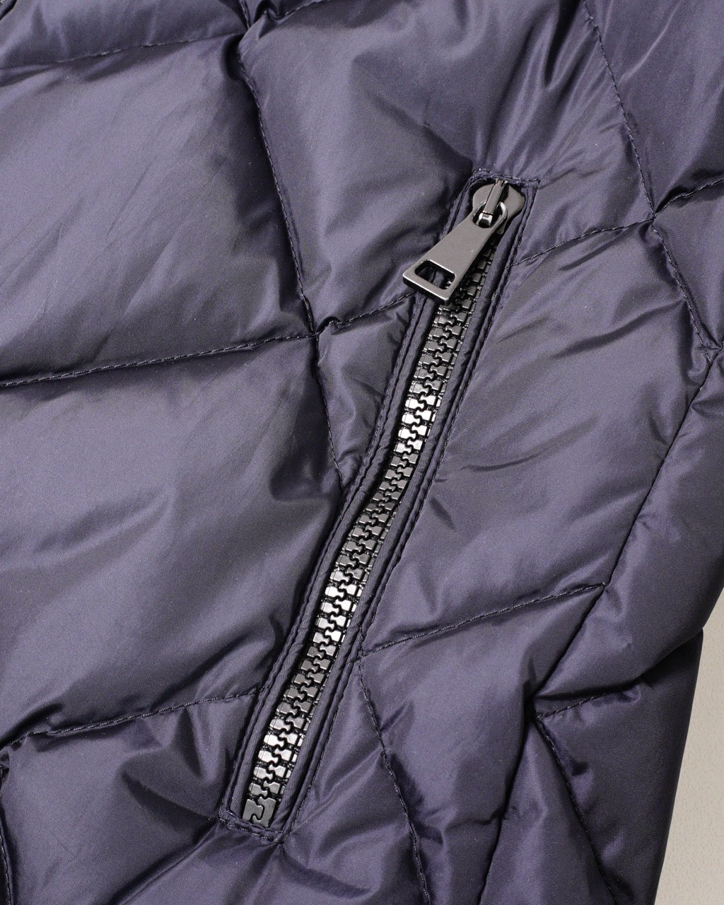 MONCLER Norme Afnor 海軍藍羽絨鋪棉外套