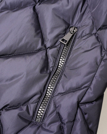 MONCLER Norme Afnor 海軍藍羽絨鋪棉外套