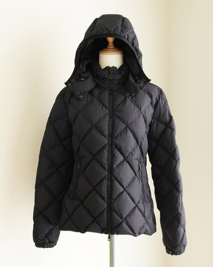 MONCLER Norme Afnor 海軍藍羽絨鋪棉外套