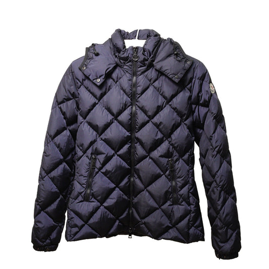 MONCLER Norme Afnor 海軍藍羽絨鋪棉外套