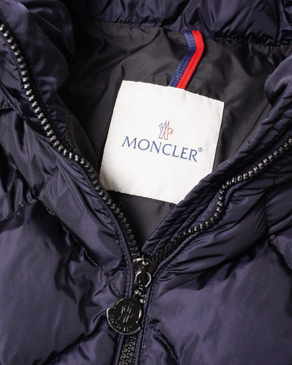 MONCLER Norme Afnor 海軍藍羽絨鋪棉外套
