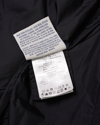 MONCLER Norme Afnor 海軍藍羽絨鋪棉外套