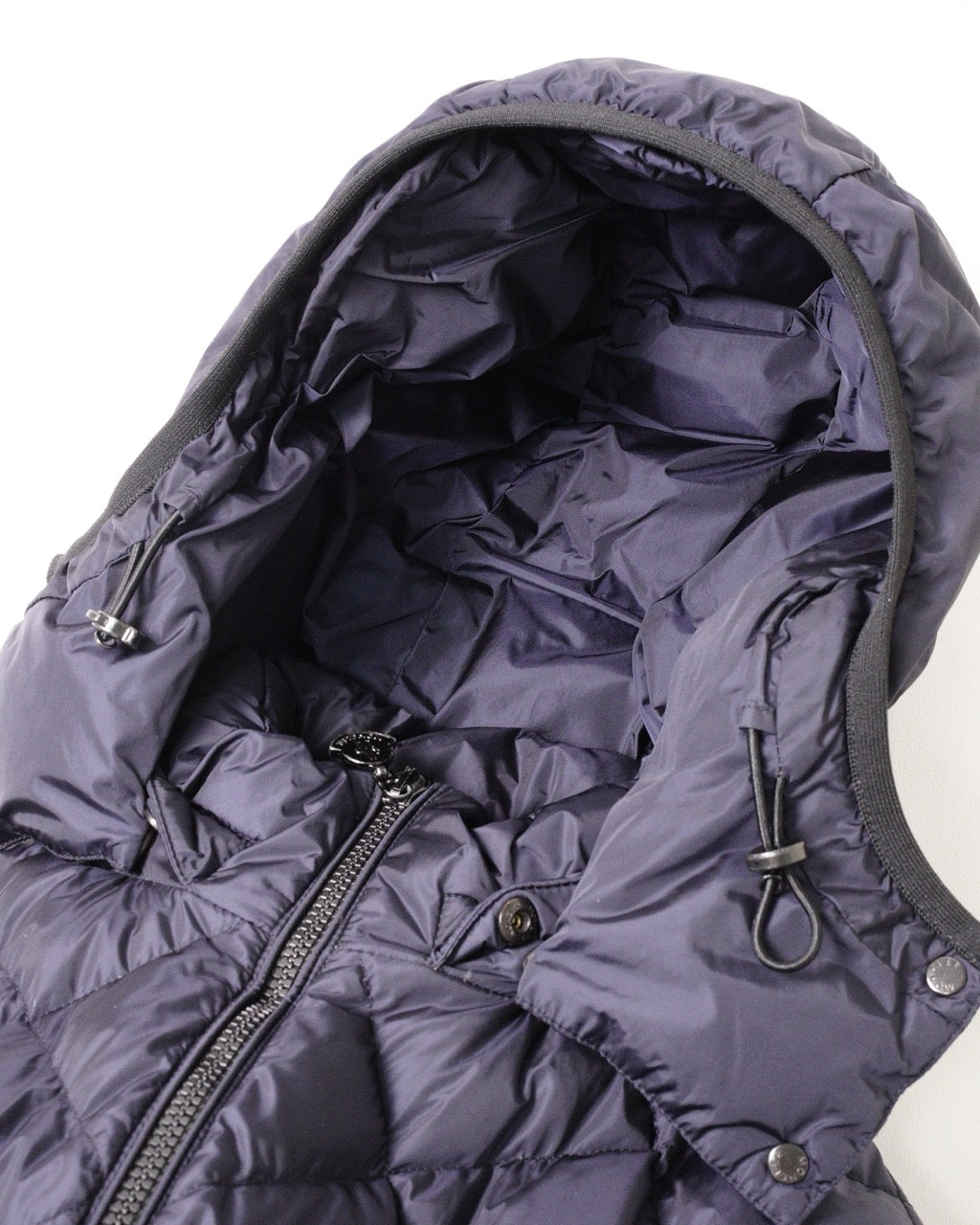 MONCLER Norme Afnor 海軍藍羽絨鋪棉外套