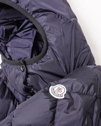 MONCLER Norme Afnor 海軍藍羽絨鋪棉外套