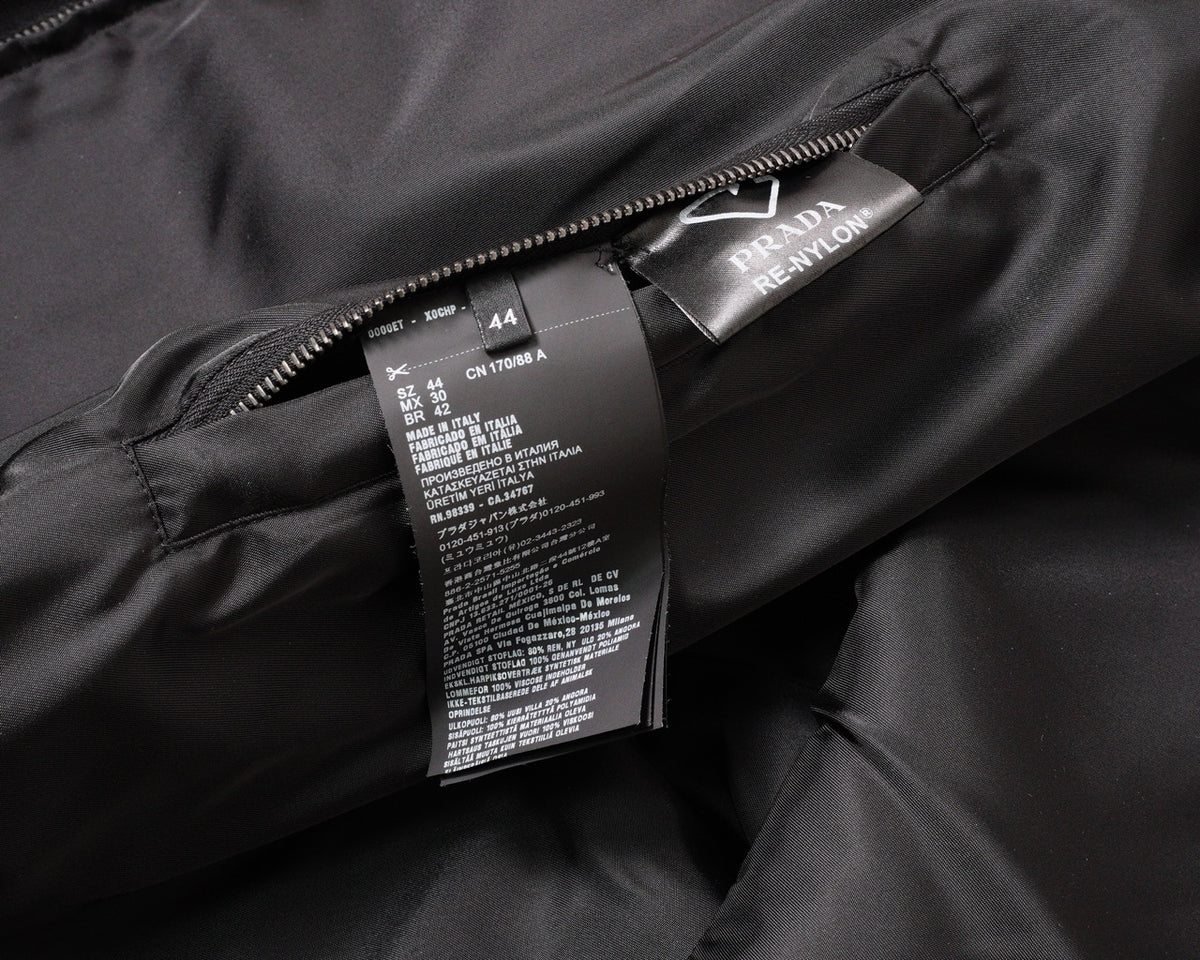 Prada Re-Nylon 尼龍連帽外套 黑色
