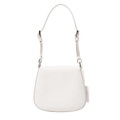 Prada Cleo 白色亮面牛皮翻蓋包