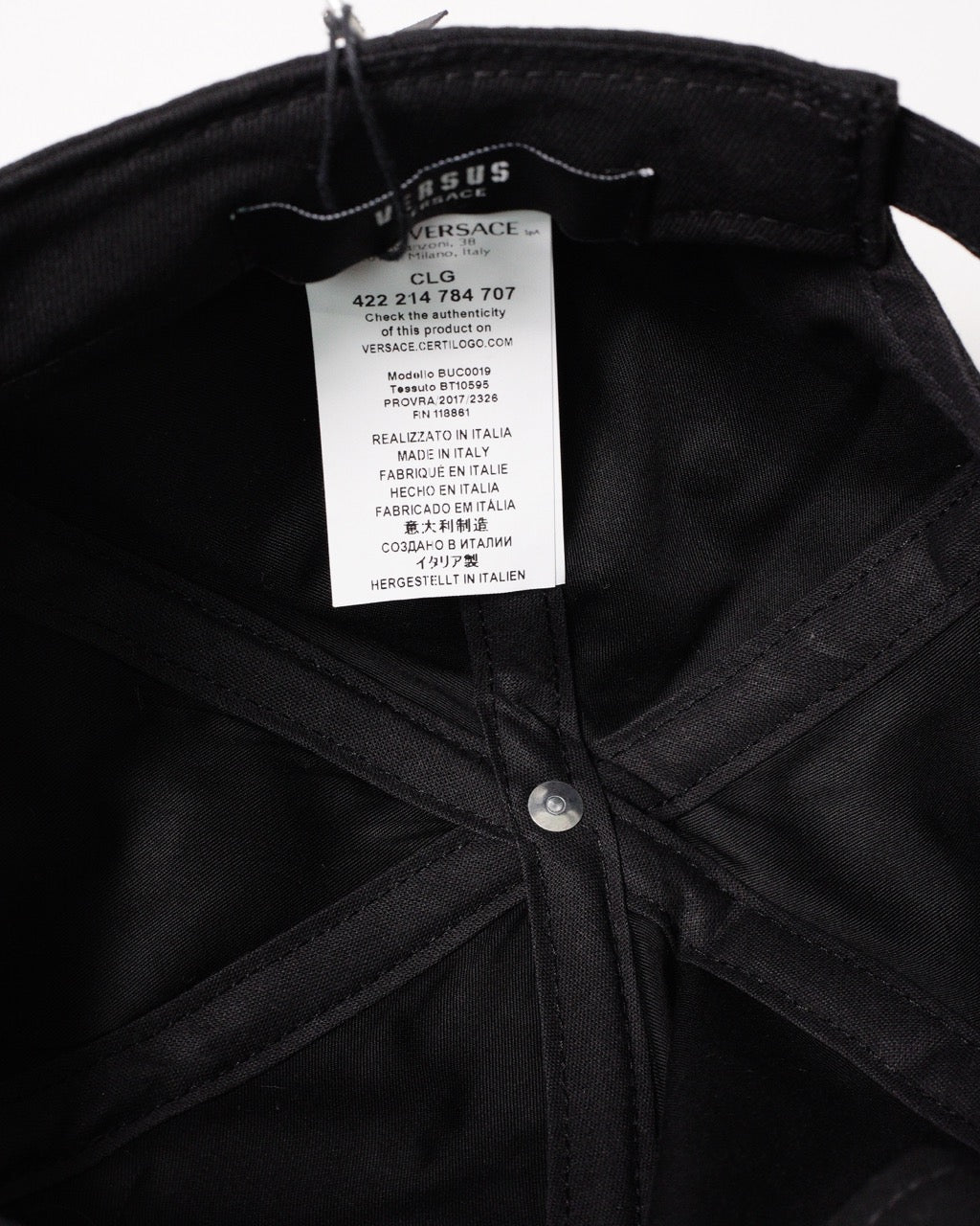 Versus 黑色棒球帽